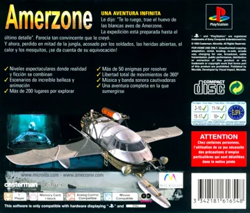 Amerzone - El Legado del Explorador (ES) box cover back